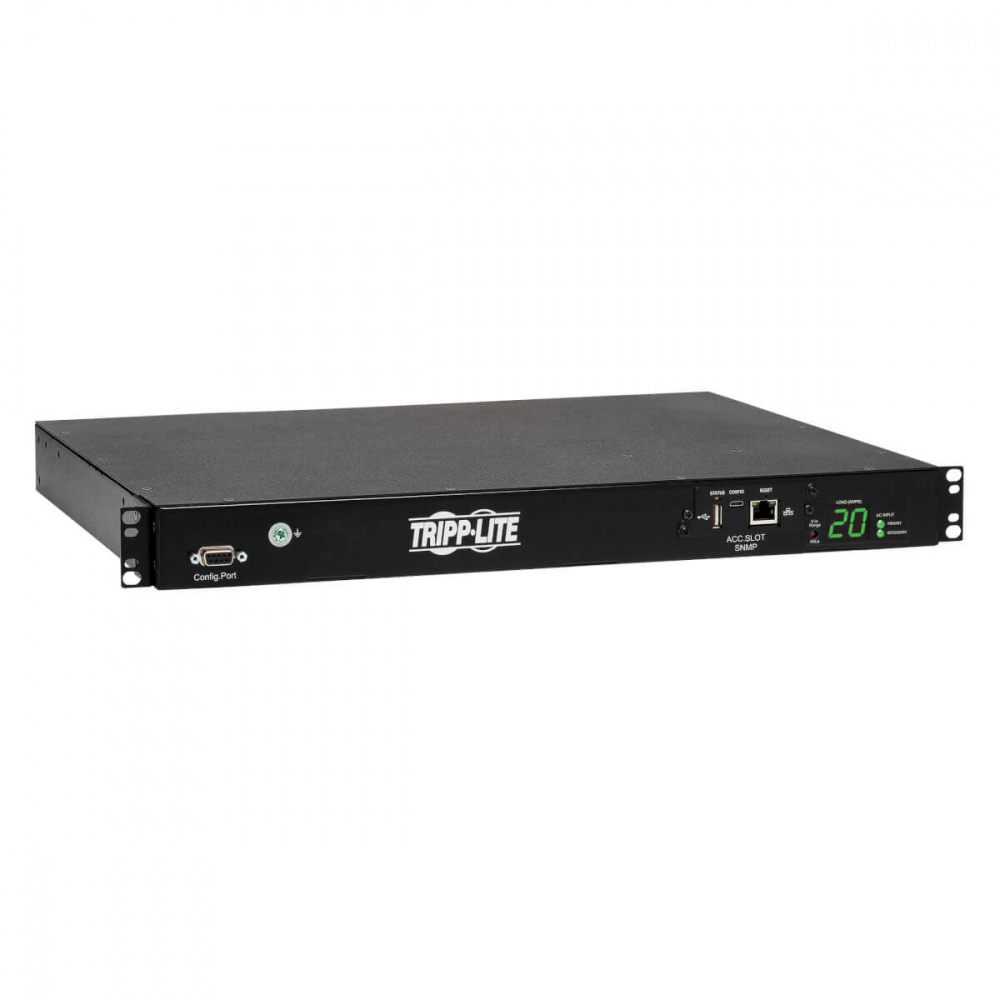 PDU ATS MONOFASICO CONTROLABLE 3.2-3.8KW 200-240V 8 C13 2 C19 1U