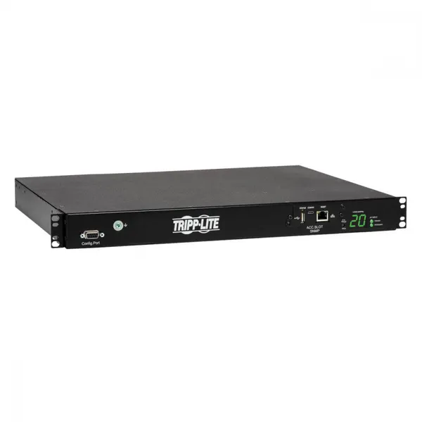 PDU ATS MONOFASICO CONTROLABLE 3.2-3.8KW 200-240V 8 C13 2 C19 1U