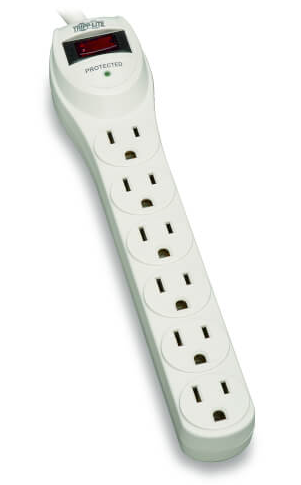 SUPRESOR DE PICOS TRIPP LITE 6 CONTACTOS 180J 0.6M CABLE GRIS