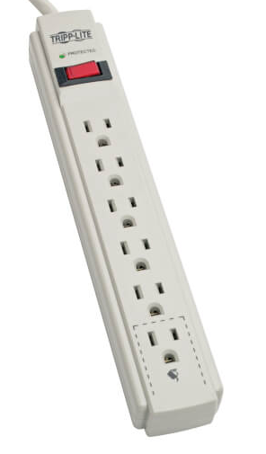 SUPRESOR DE PICOS TRIPP LITE 6 CONTACTOS 790J 1.2M CABLE GRIS