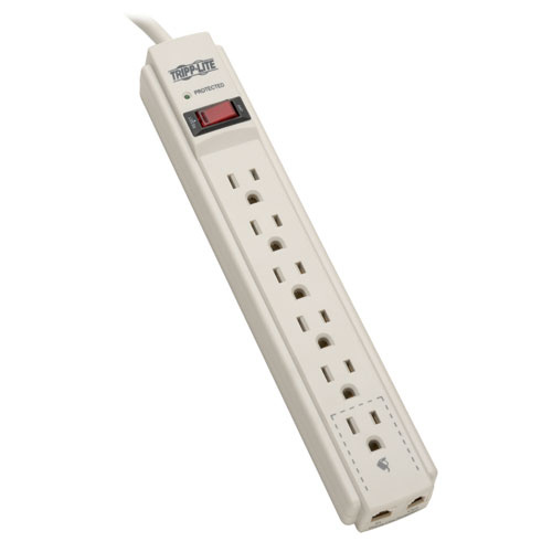 SUPRESOR DE PICOS TRIPP LITE 6 CONTACTOS 790J TEL/DSL 1.2M GRIS