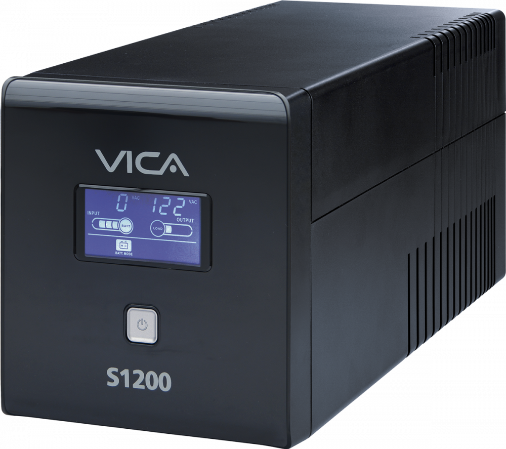 VICA S1200 NOBREAK 1200VA/600W PANTALLA LCD 10 TOMAS SW MONITOREO