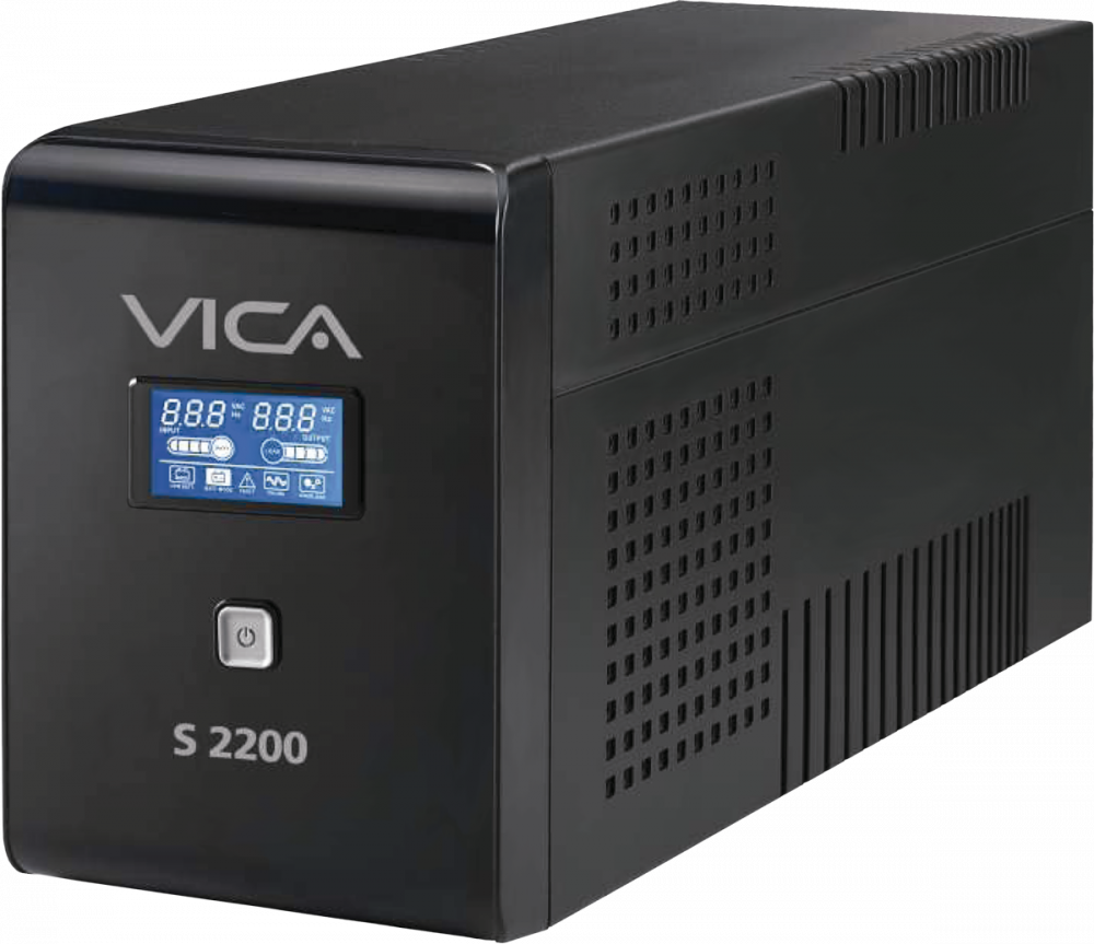 VICA S2200 NOBREAK 2200VA/1200W PANTALLA LCD 10 TOMAS SW MONITOREO