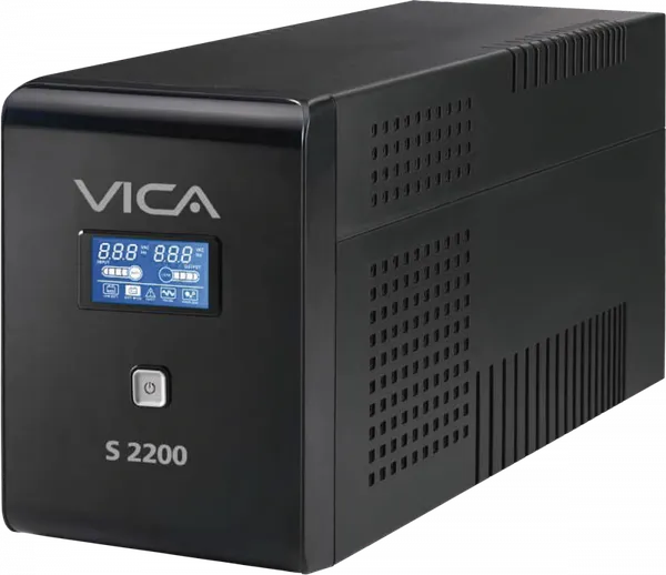 VICA S2200 NOBREAK 2200VA/1200W PANTALLA LCD 10 TOMAS SW MONITOREO