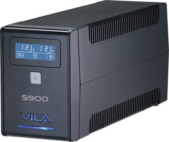 VICA S900 NOBREAK 900VA/550W PANTALLA LCD 8 TOMAS SW MONITOREO