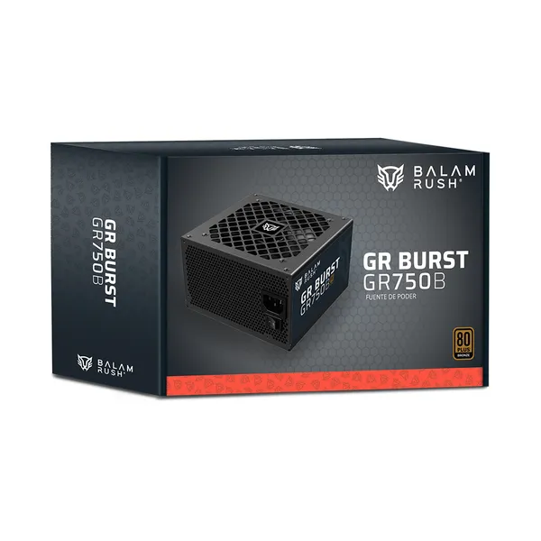 FUENTE DE PODER BALAM RUSH GR BURST GR750B ATX 750W / 80 PLUS