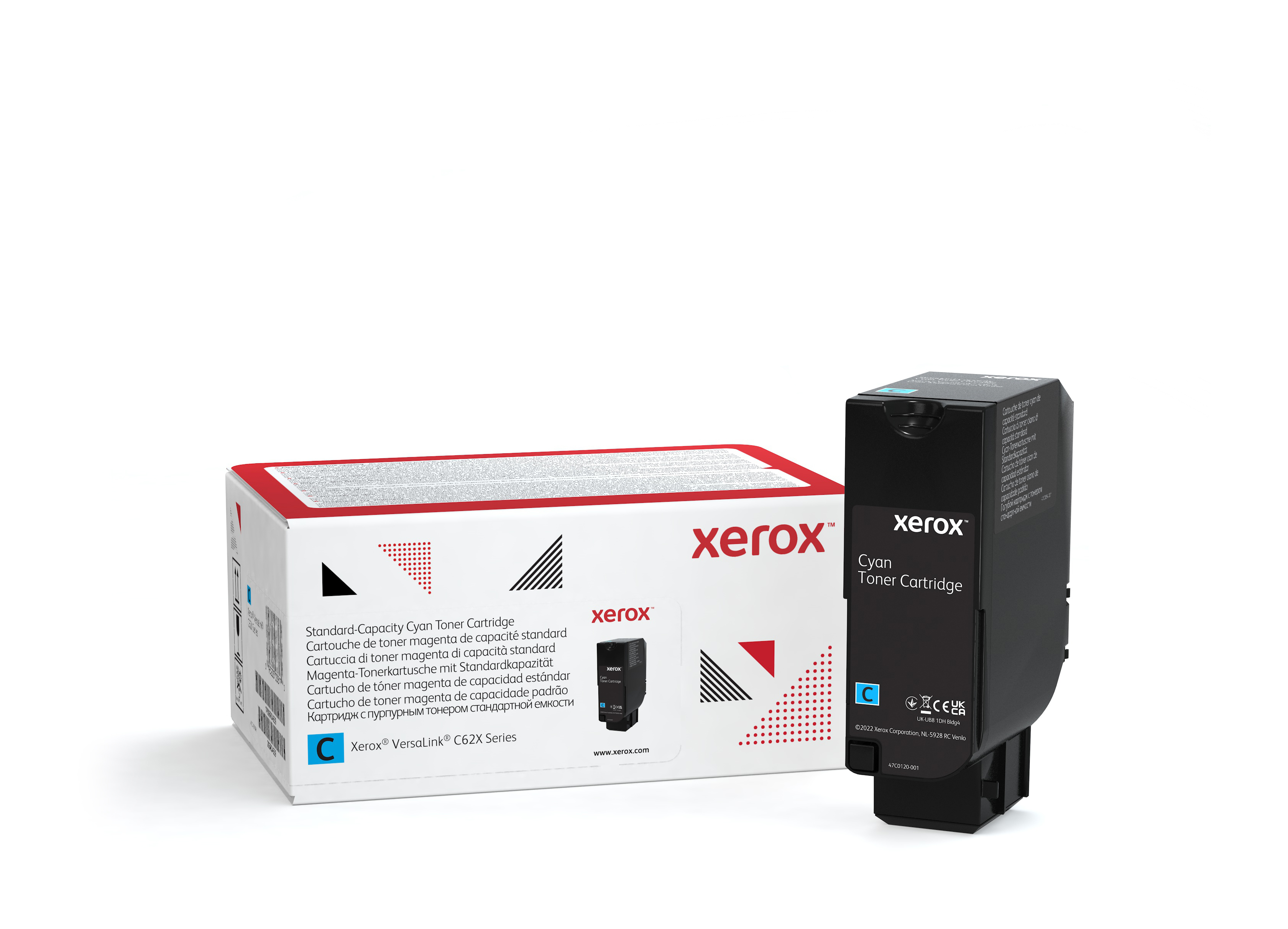 TONER XEROX CAPACIDAD ESTNDAR COLOR CYAN  RENDIMIENTO 6K PAGINAS