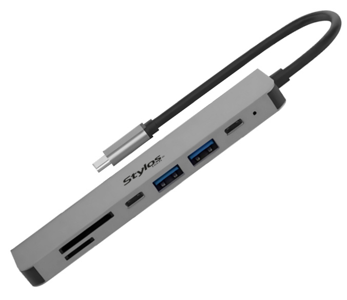 STYLOS HUB USB - C 7 EN 1/1XHDM I/2XUSB/2XUSB-C/LECTOR TARJETAS SD/