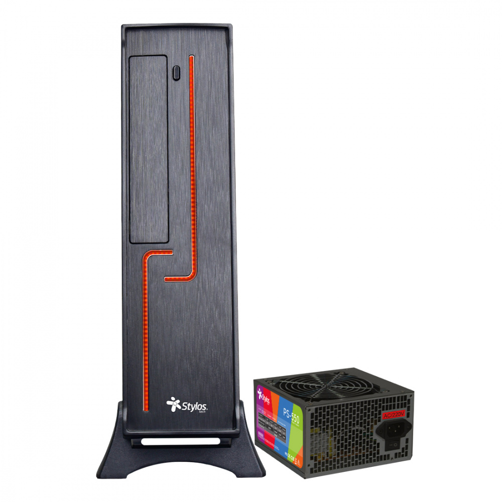 GABINETE STYLOS KEELAN SLIM ITX / USB 2X1.0- 1X3.0/ CON FUENTE DE