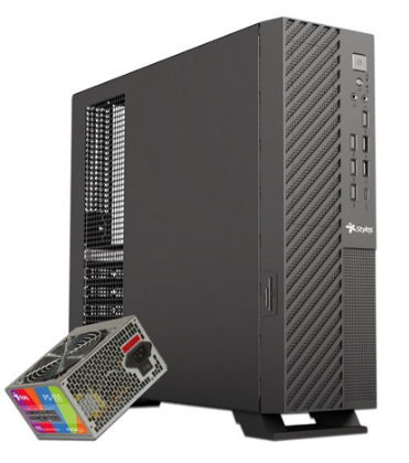 GABINETE STYLOS MINCE SLIM ITX / USB 4X2.0- 1X3.0 / CON FUENTE DE