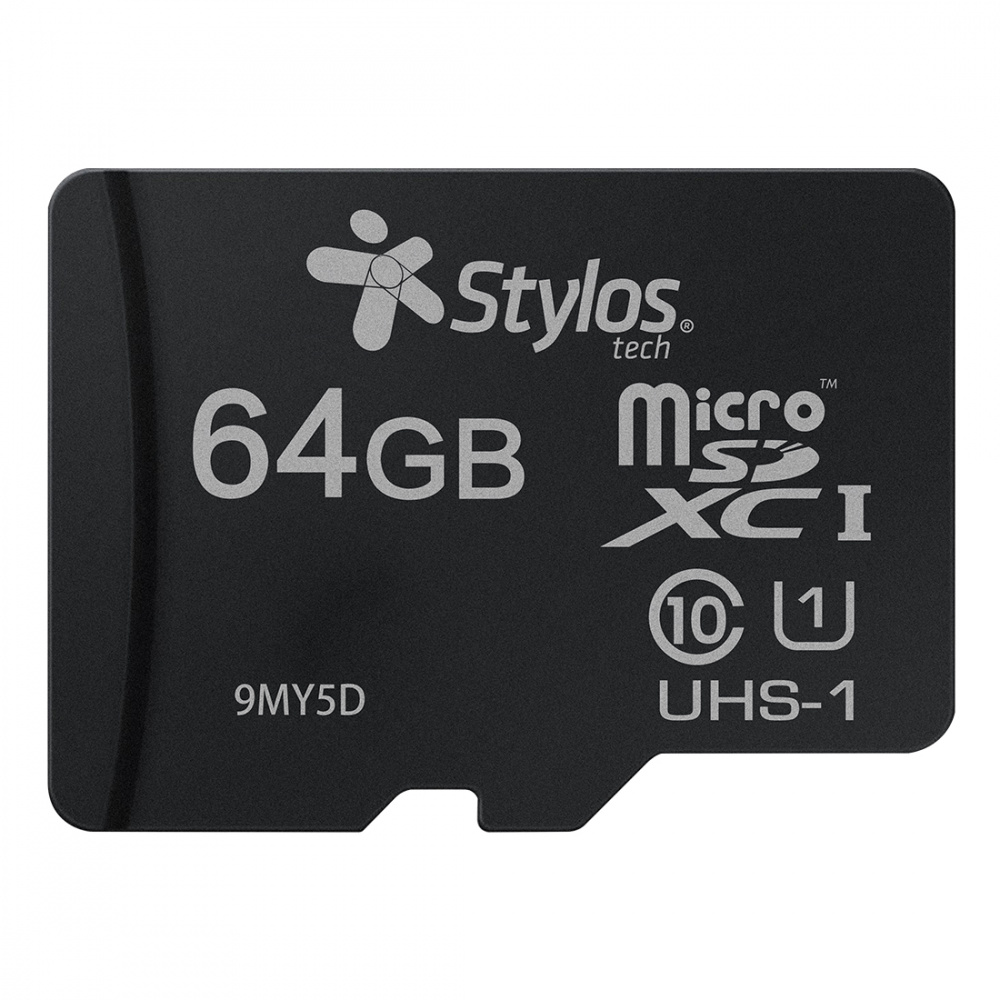 MEMORIA STYLOS MICRO SD 64GB UHS1 S/ A  APRUEBA DE GOLPES NEGRO