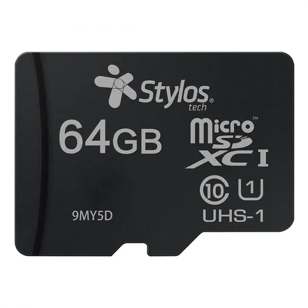 MEMORIA STYLOS MICRO SD 64GB UHS1 S/ A  APRUEBA DE GOLPES NEGRO