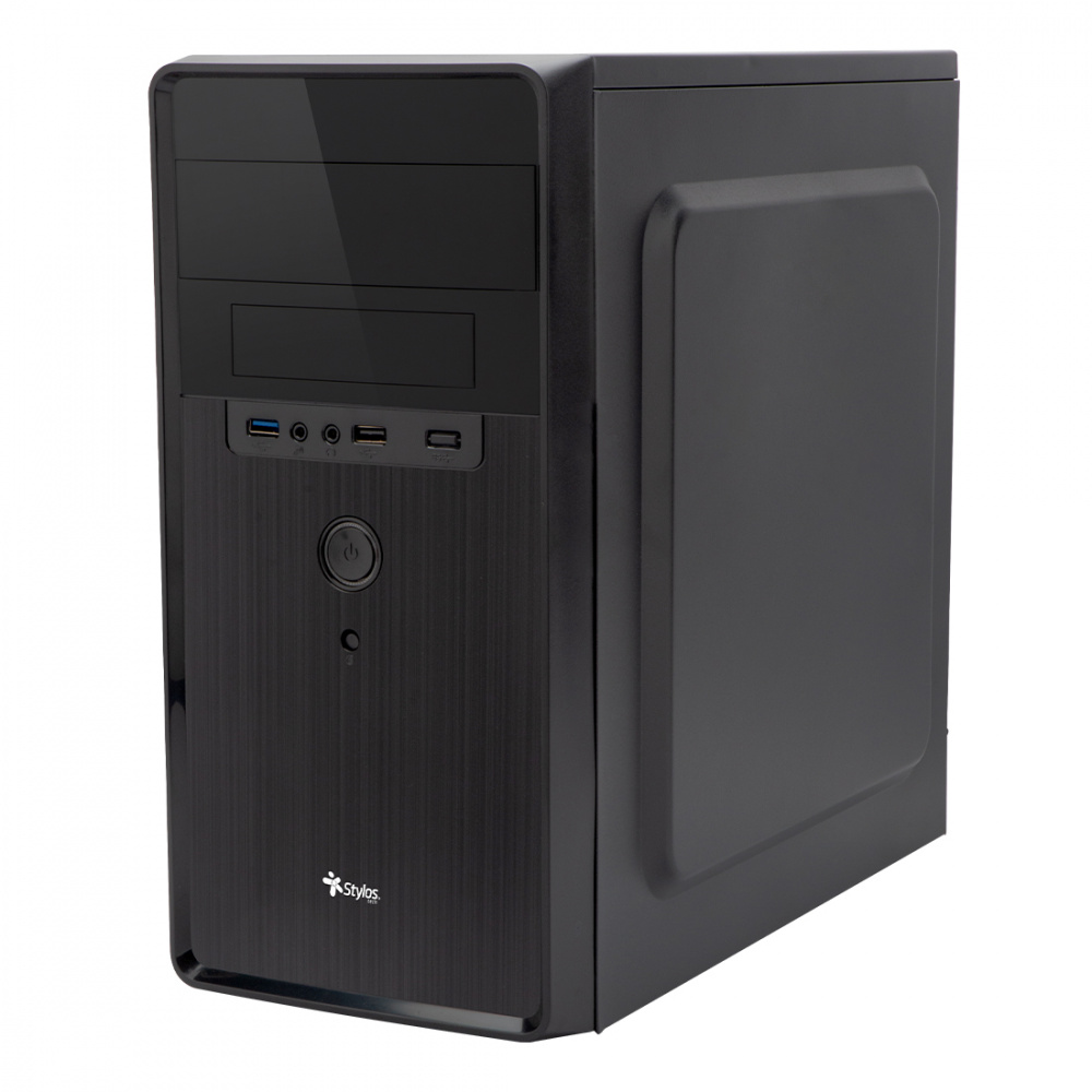 GABINETE STYLOS MODELO 2 MEDIA TORRE ATX NEGRO 500W/USB 3.0 DO