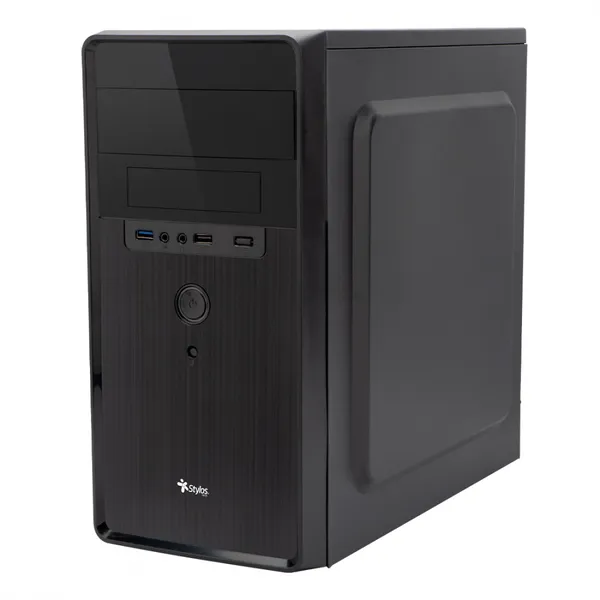 GABINETE STYLOS MODELO 2 MEDIA TORRE ATX NEGRO 500W/USB 3.0 DO