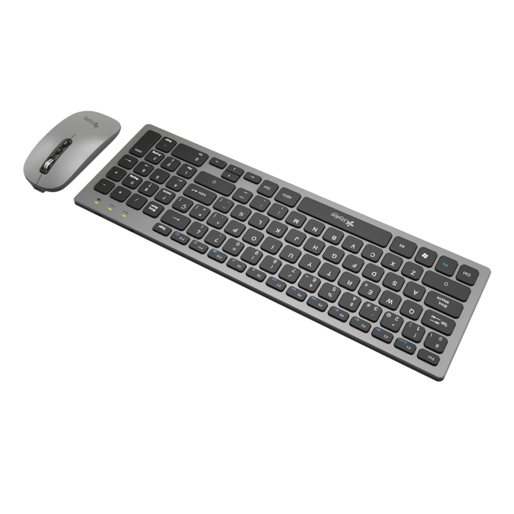 KIT MOUSE Y TECLADO ALAMBRICO RECARGABLE STYLOS/ USB NANO2.4 GHZ