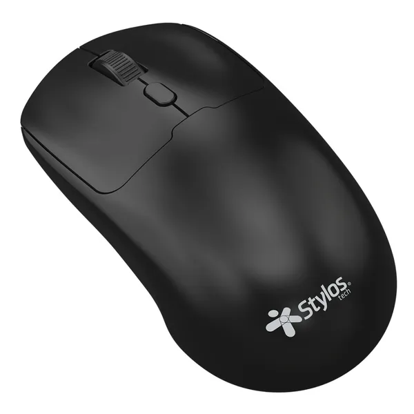 MOUSE INALAMBRICO RECARGABLE STYLOS / 1600 DPI / CONEXIN NANO 2