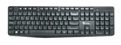 TECLADO INALAMBRICO NEGRO 105 TECLAS MULTIMEDIA USB.ESPAOL