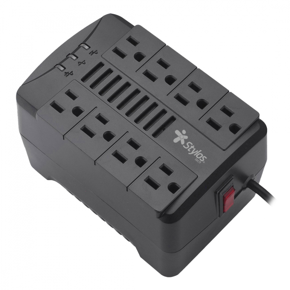 REGULADOR STYLOS 650W RE650 8 CONTACTOS/ENTRADA120VC/SALIDA 100