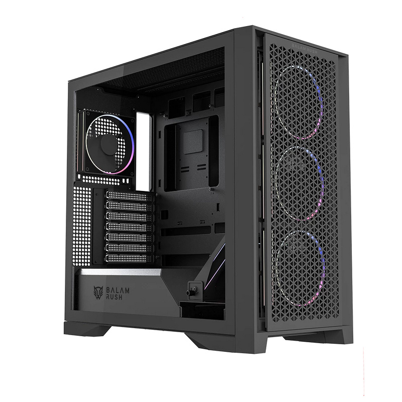 GABINETE GAMER BALAM RUSH MEDIA TORRE CARBONO POLAR TWIN MATE 9900
