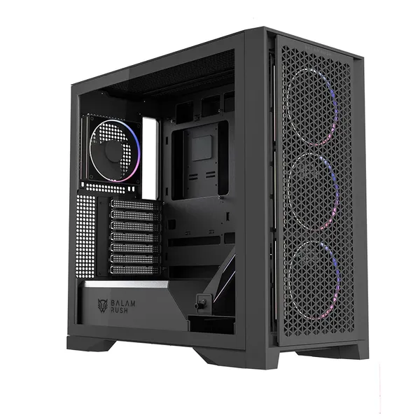 GABINETE GAMER BALAM RUSH MEDIA TORRE CARBONO POLAR TWIN MATE 9900