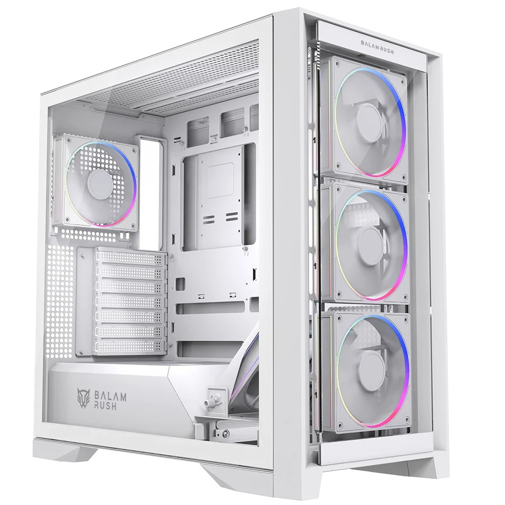 GABINETE GAMER BALAM RUSH MEDIA TORRE CARBONO POLAR TWIN MATE 9900