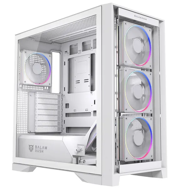 GABINETE GAMER BALAM RUSH MEDIA TORRE CARBONO POLAR TWIN MATE 9900