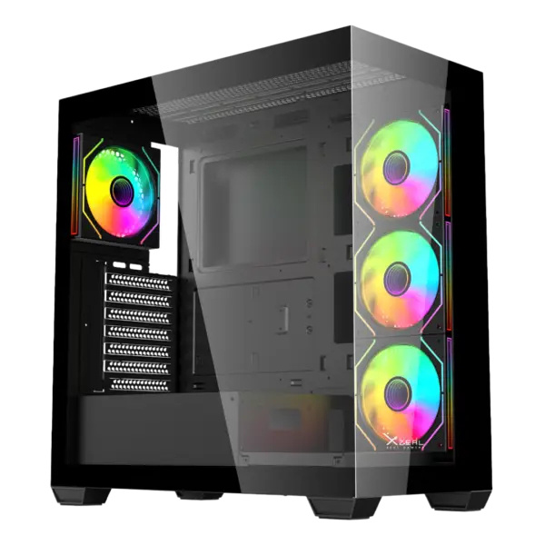 GABINETE GAMER XZEAL MID TOWER ATX/ M-ATX/M-ITX /PANEL DE VIDRIO/4