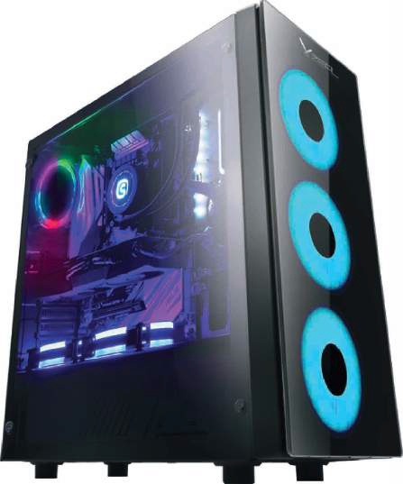 GABINETE XZEAL GAMER XZ110-1 ATX NEGRO RGB TG USB 3.0
