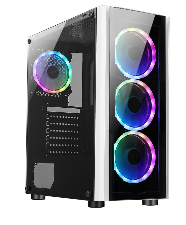 GABINETE XZEAL GAMER XZ110-1 AT X BLANCO RGB/USB 3.0/CRISTAL TEMPLA