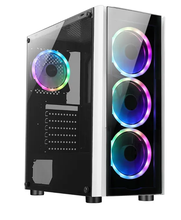 GABINETE XZEAL GAMER XZ110-1 AT X BLANCO RGB/USB 3.0/CRISTAL TEMPLA