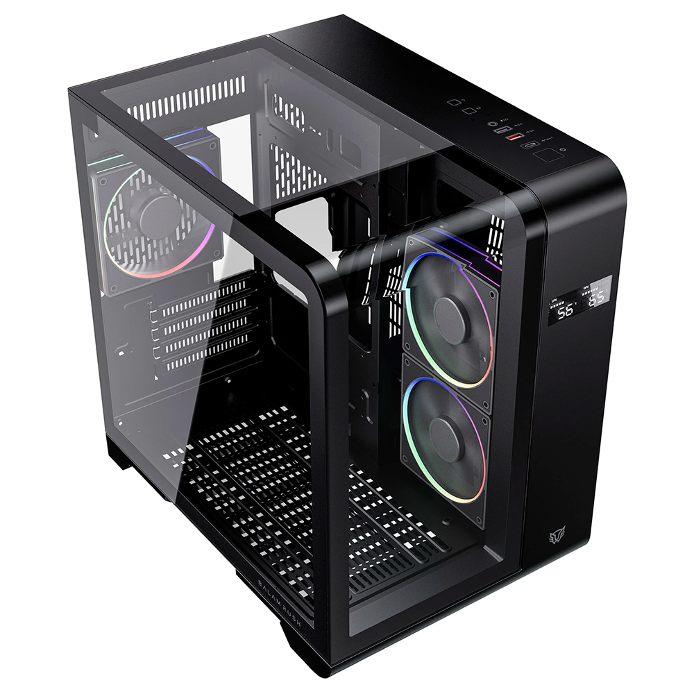 GABINETE GAMER BALAM RUSH MINI TORRE CON DISPLAY TANK EXPERT CURVE
