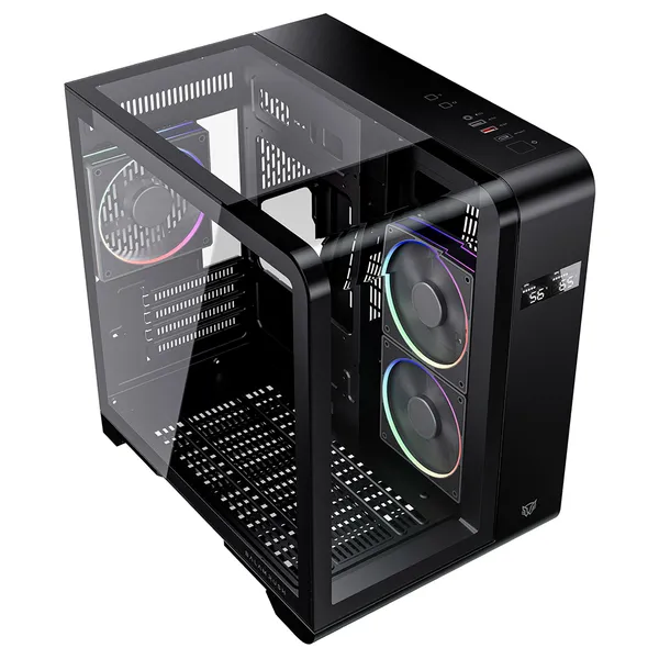 GABINETE GAMER BALAM RUSH MINI TORRE CON DISPLAY TANK EXPERT CURVE