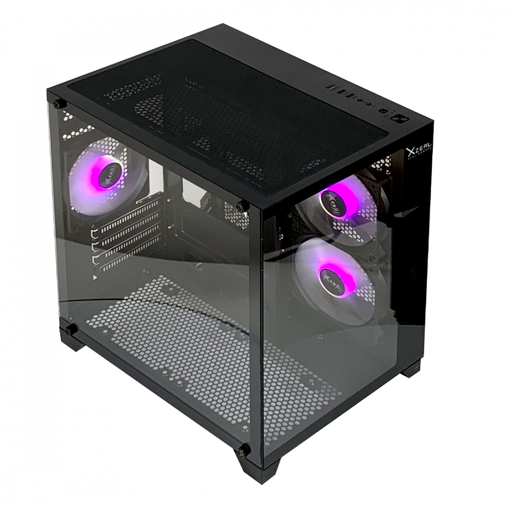 GABINETE GAMER XZEAL PANZER CUBO M-ATX/ITX / USB 2X1.0 /3 FAN A