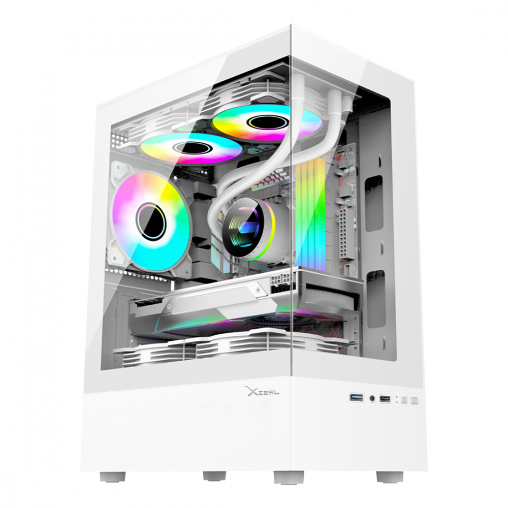 GABINETE GAMER XZEAL X-ZYNERGY M-ATX / ITX /USB 1X3.0 / 1X1.0 / RG