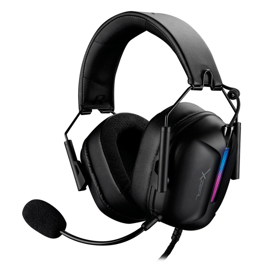DIADEMA GAMER XZEAL XZ 7010 RGB MICROFONO DESMONTABLE NEGRO CONTROL