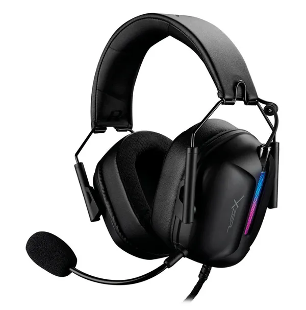 DIADEMA GAMER XZEAL XZ 7010 RGB MICROFONO DESMONTABLE NEGRO CONTROL