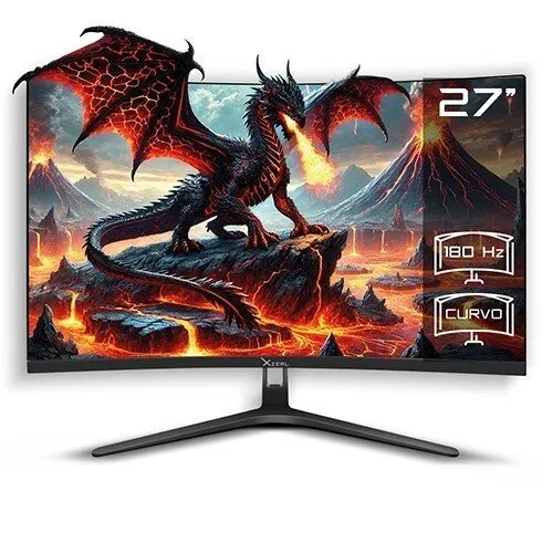 MONITOR GAMER XZEAL 27 XZ4010- 2 PANEL CURVO/180HZ/1MS/DP/HDMI/NEG