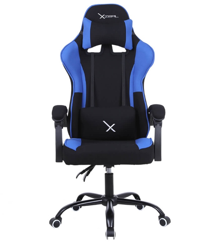 SILLA GAMER XZEAL XZ20 AZUL TEL A/165GRADOS/SOPORTE LUMBAR/SUPERIOR