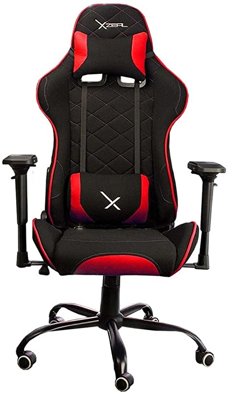 SILLA GAMER XZEAL XZ25 ROJO TEL A/180 GRADOS/SOPORTE LUMBAR/SUPER