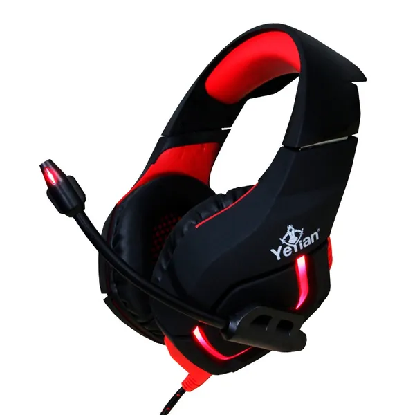 DIADEMA GAMING YEYIAN WICKED S3000 NEGRO C ROJO USB