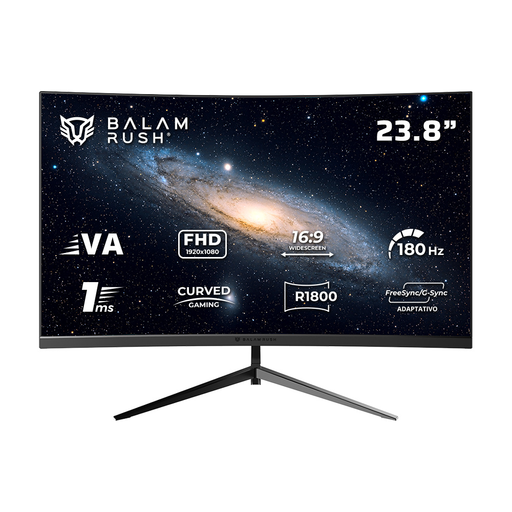 MONITOR GAMER BALAM RUSH CURVO 23.8 VA / ANDROMEDA MAG24Y / FHD R