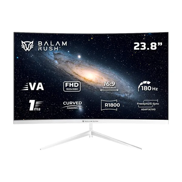 MONITOR GAMER BALAM RUSH CURVO 23.8 VA / ANDROMEDA MAG24Y / FHD R