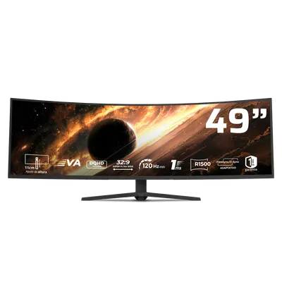 MONITOR GAMER 49 VA COSMOS TITAN MCT49X / 5K WUHD  NEGRO
