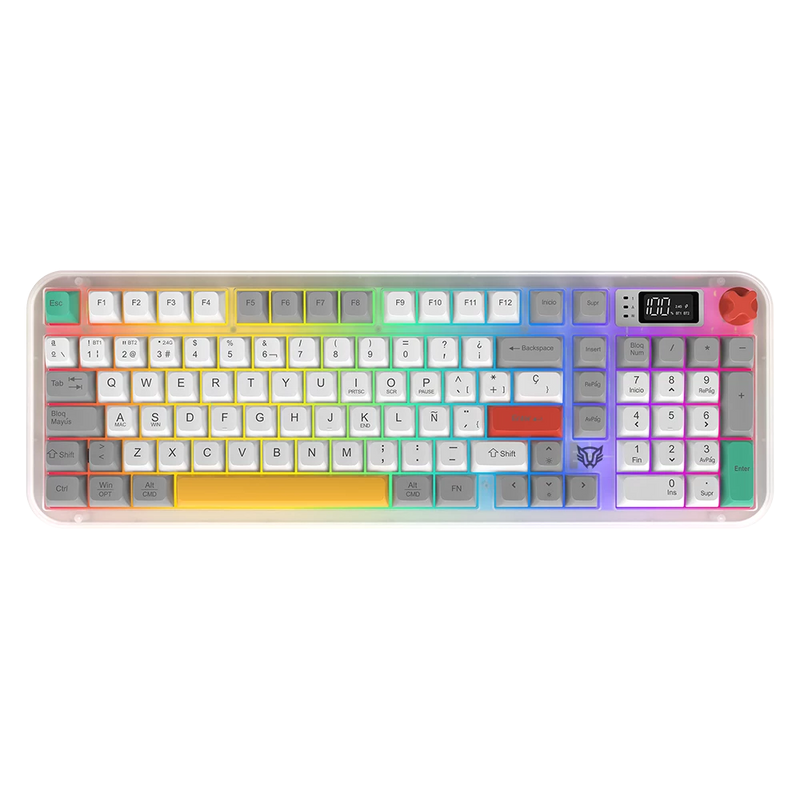TECLADO GAMER INALAMBRICO WARST FROST KG500FI / MEMBRANA 96 / 98 T