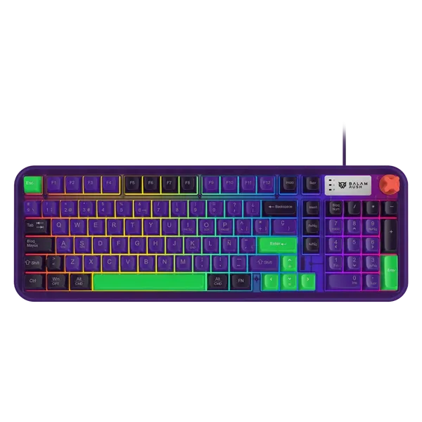 TECLADO GAMER ALAMBRICO WARSTRI EVA KG500E / MEMBRANA 96 / 98 TECL