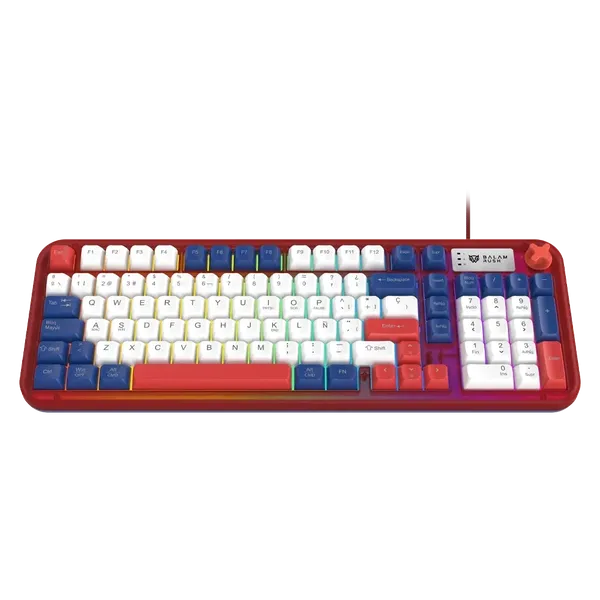 TECLADO GAMER ALAMBRICO WARSTRI GUNDA KG500G / MEMBRANA 96 / 98 TE
