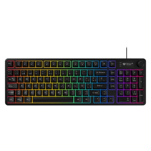 TECLADO GAMER ALAMBRICO BALRAK PRO KG490 / MEMBRANA 96 / 98 TECLA