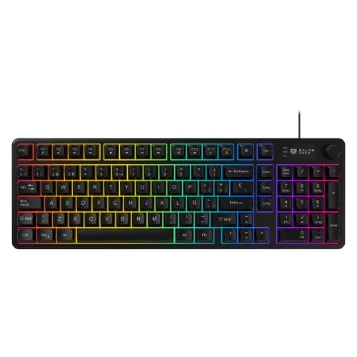 TECLADO GAMER ALAMBRICO BALRAK PRO KG490 / MEMBRANA 96 / 98 TECLA