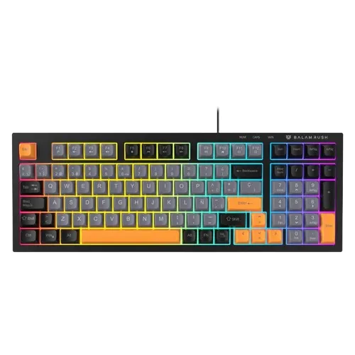 TECLADO ALAMBRICO BALRAK PLUS KG480 / MEMBRANA 96 / 98 TECLAS /