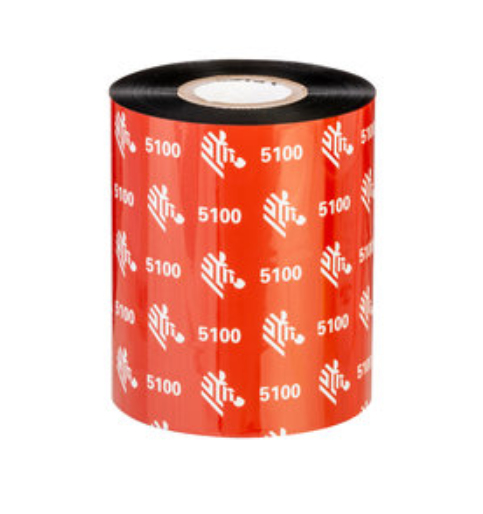 RESIN RIBBON 110MMX74M 4.33INX2 42FT 5100 PREMIUM 12MM 0.5IN CORE 1